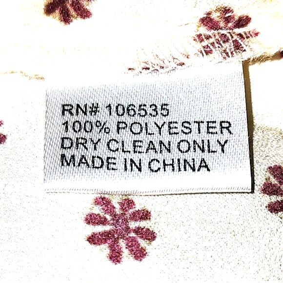 Maeve Anthropologie Buteh Borders Cream & Red Tiered Ruffled Hem Tank Top Size M - Picture 9 of 9